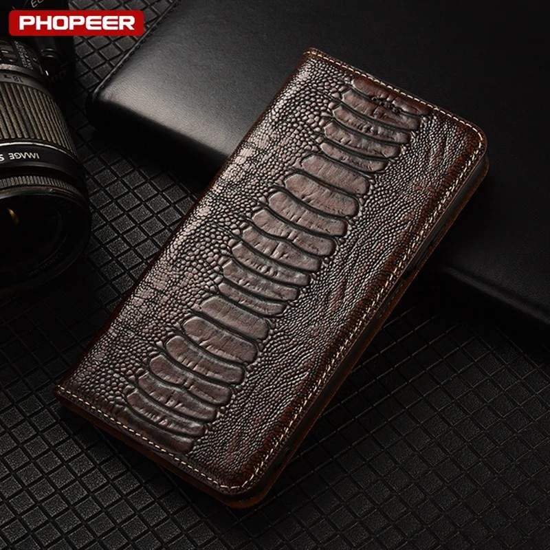Capinha Xiaomi Carteira em Couro Genuíno