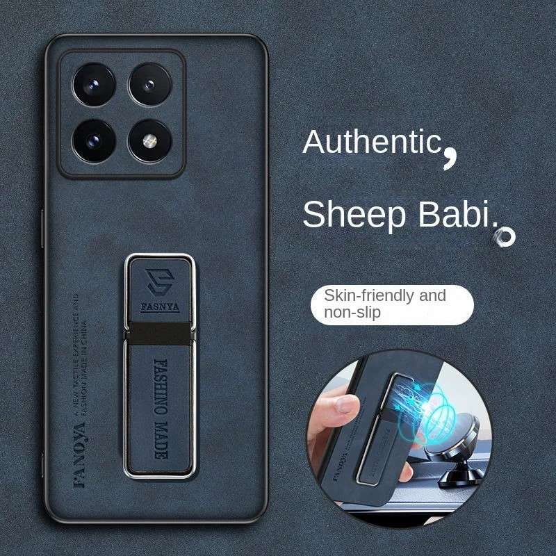 Capinha Xiaomi Couro Genuíno + Suporte