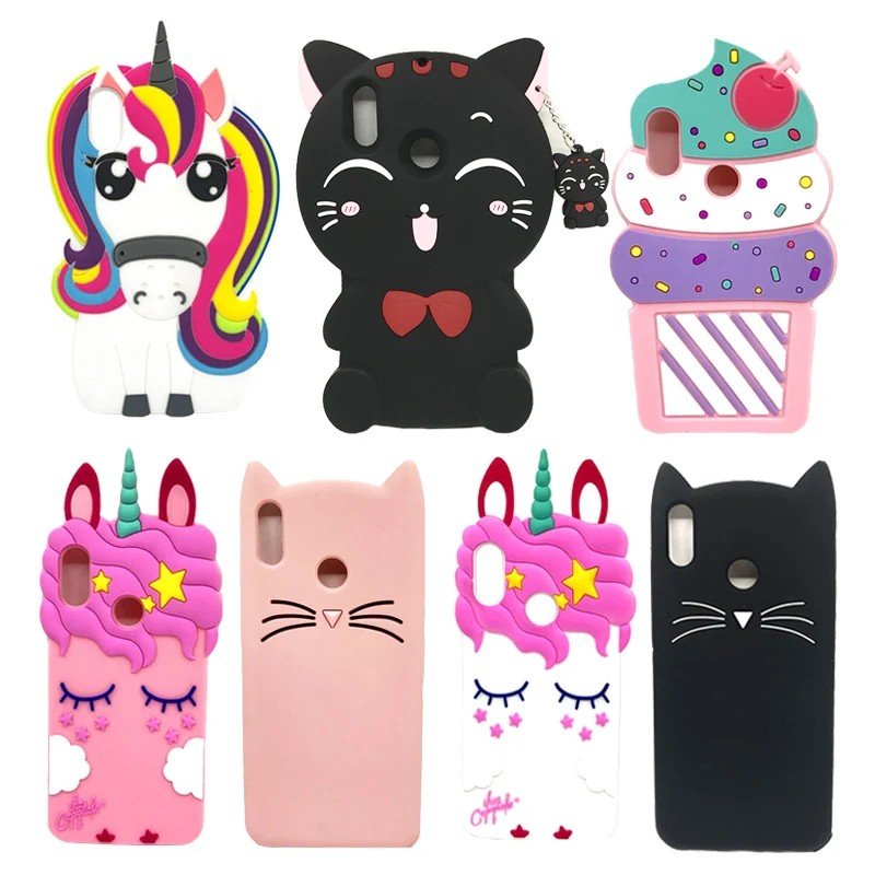 Capinha Xiaomi Mi A2 Lite: Urso e Unicórnio 3D!