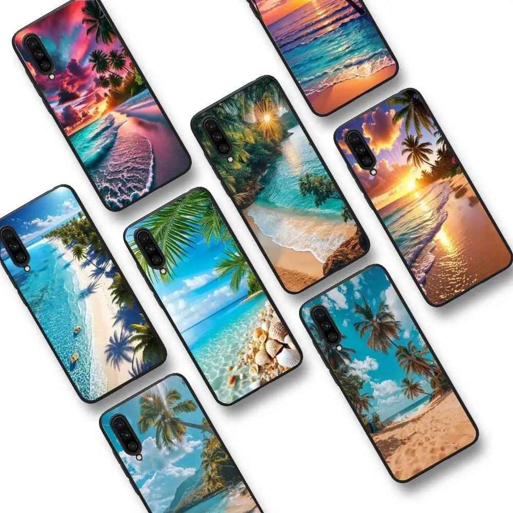 Capinha Xiaomi Tropical: Praia e Coqueiros 🌴