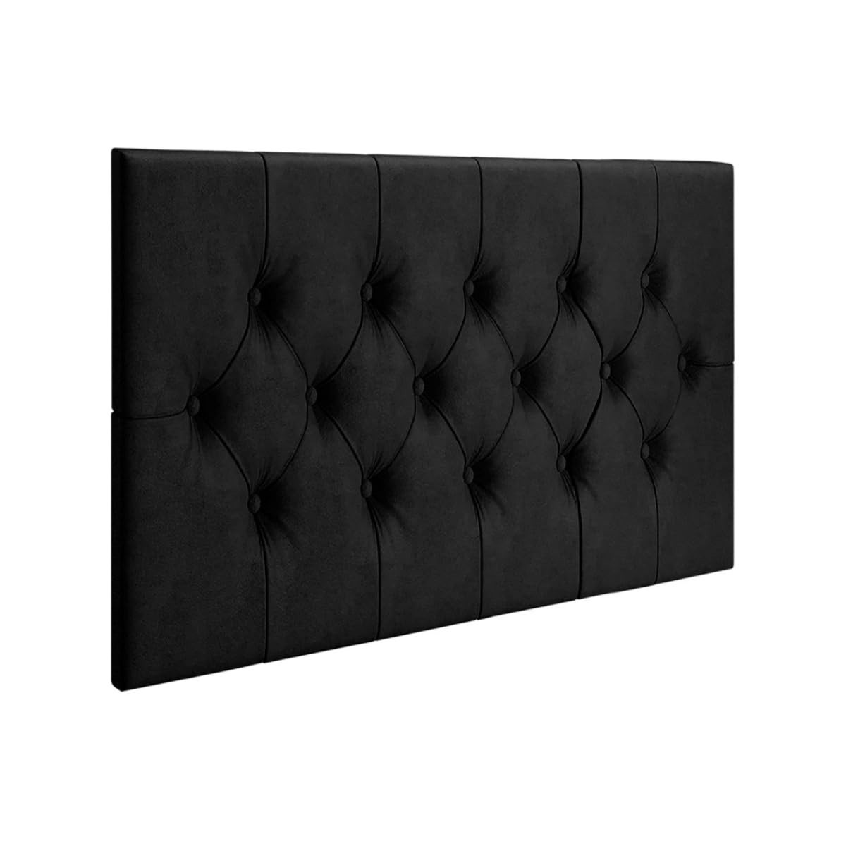 Cabeceira Capitonê para Cama de Solteiro 90cm - Estilo Moderno em Suede com Design Suspenso