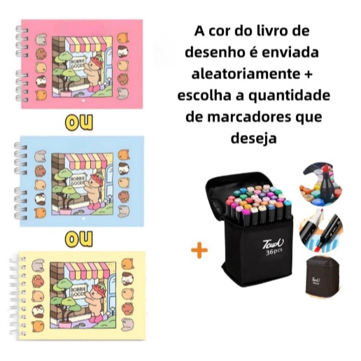 Capivara Coloring Book: 50 Folhas + Canetinhas!