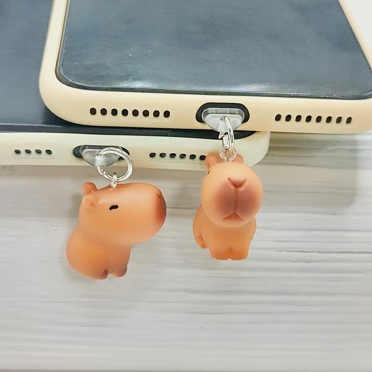 Capivara Fofa: Plug Anti-Poeira Para Celular