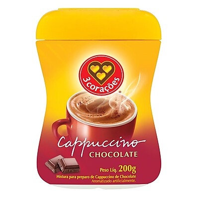 Cappuccino 3 Corações Chocolate – O Sabor que Encanta