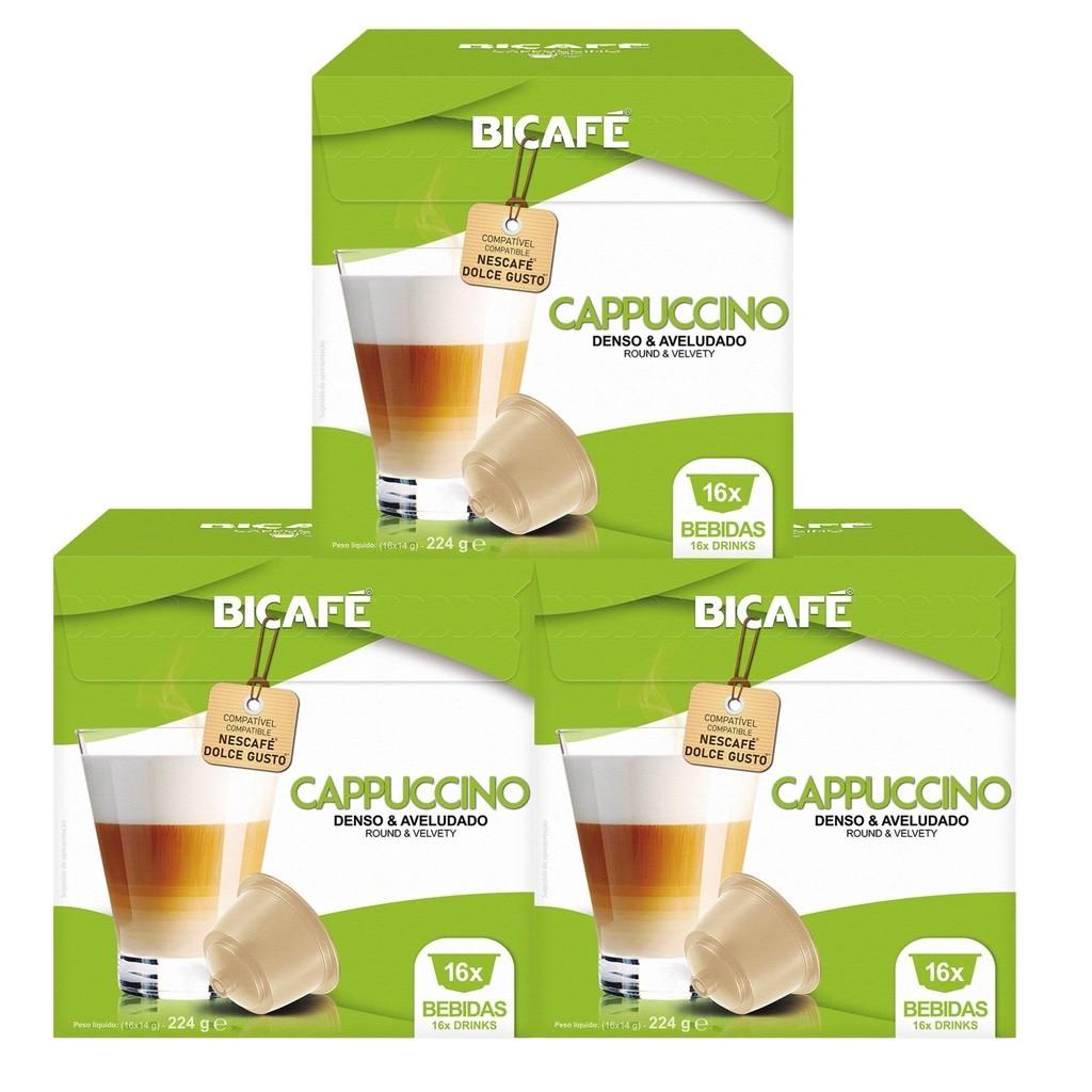Cappuccino Bicafé Dolce Gusto: Kit 48 Cápsulas