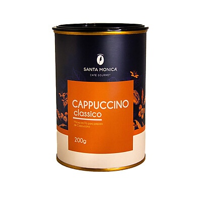 Cappuccino Clássico Gourmet 200g: O Sabor Incomparável do Café Santa Monica