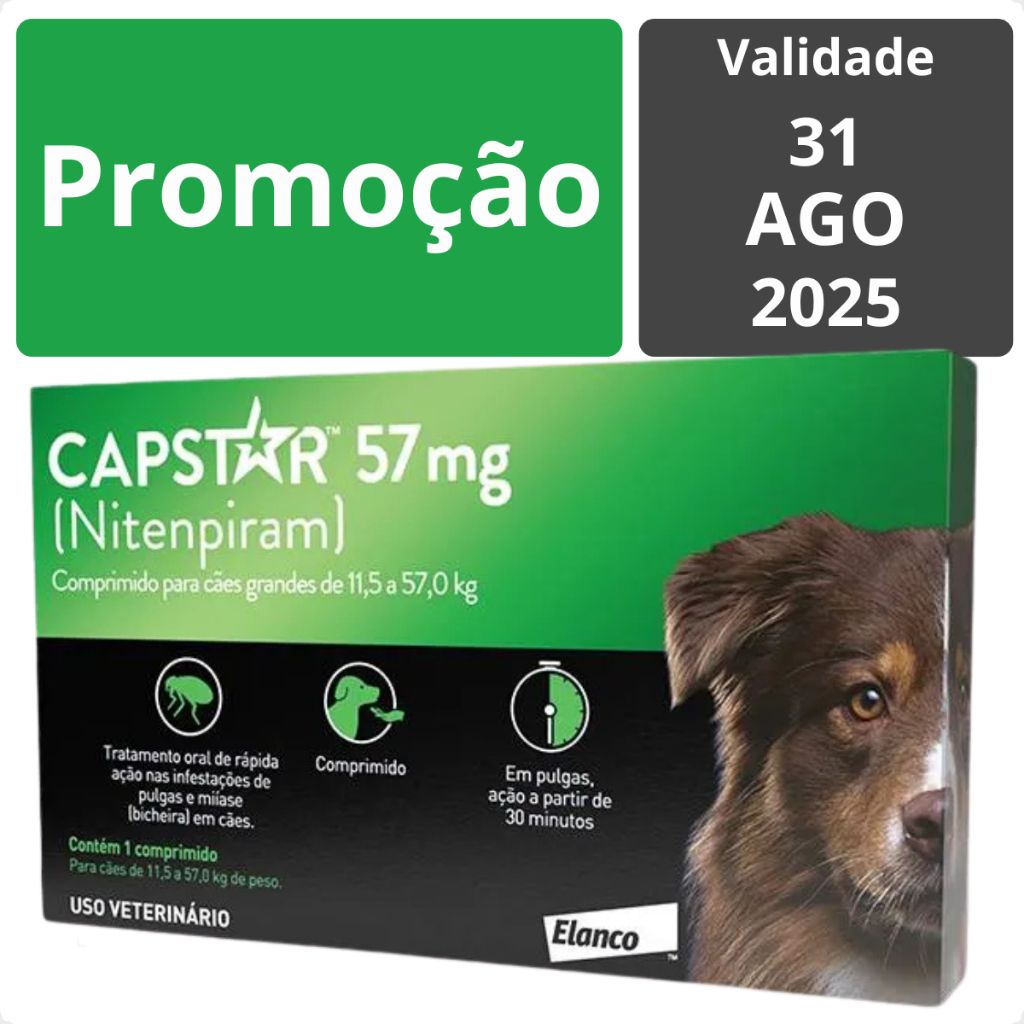 Capstar 57mg: Elimine Pulgas Rápido!