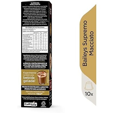 Cápsula Supremo Macchiato Baileys 3 Corações (10 un)