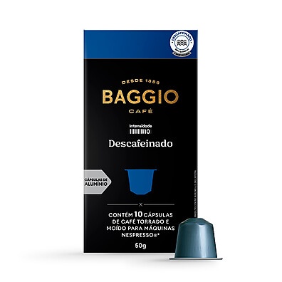 Cápsulas Baggio Descafeinado Compatible com Nespresso – 10 Unidades