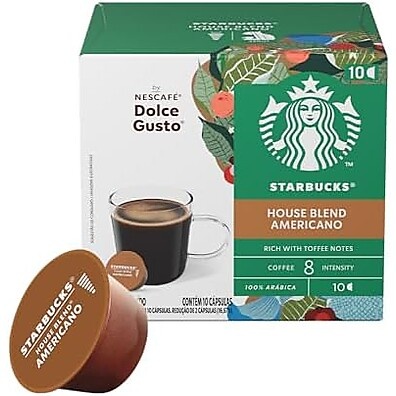 Café Starbucks House Blend Americano Dolce Gusto 10 Cápsulas
