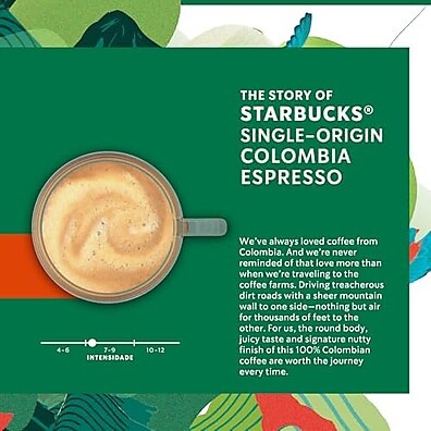 Café Starbucks Colômbia Dolce Gusto: 10 Cápsulas Espresso