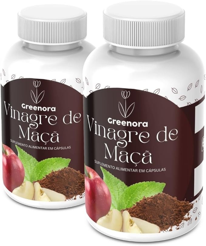 Vinagre de Maça - 120 Cápsulas - GREENORA (Kit 2)