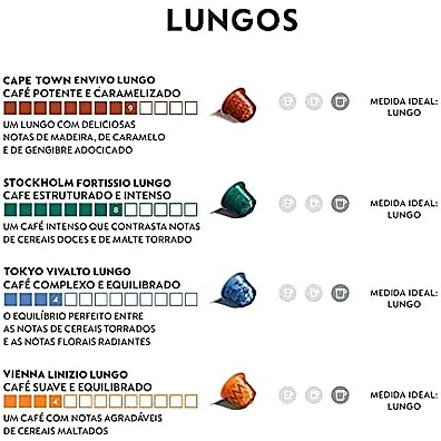 Nespresso Lungo Original: 50 Cápsulas Intensas