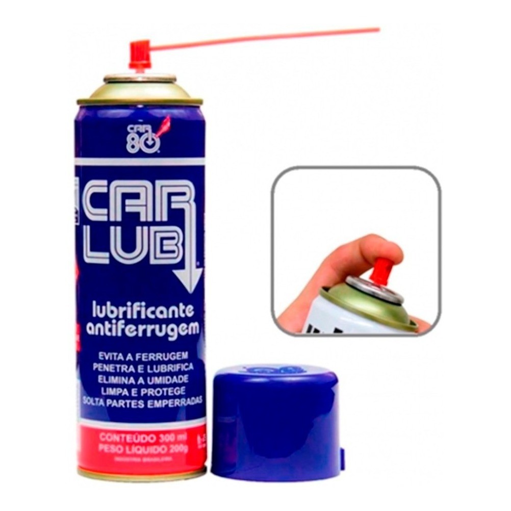 Car Lub 300ml: Desengripante Anti Ferrugem Imbatível