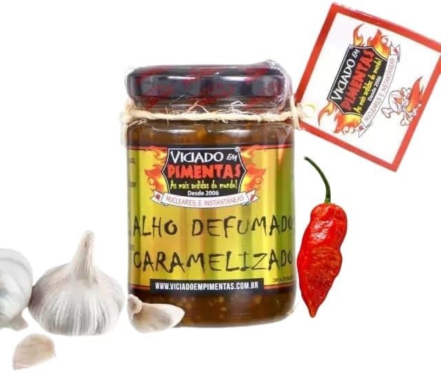 Molho De Alho Defumado E Caramelizado Com Bhut Jolokia