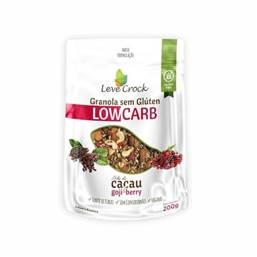 Kit 2X: Granola Nibs/Goji Berry Low Carb Leve Crock 200g