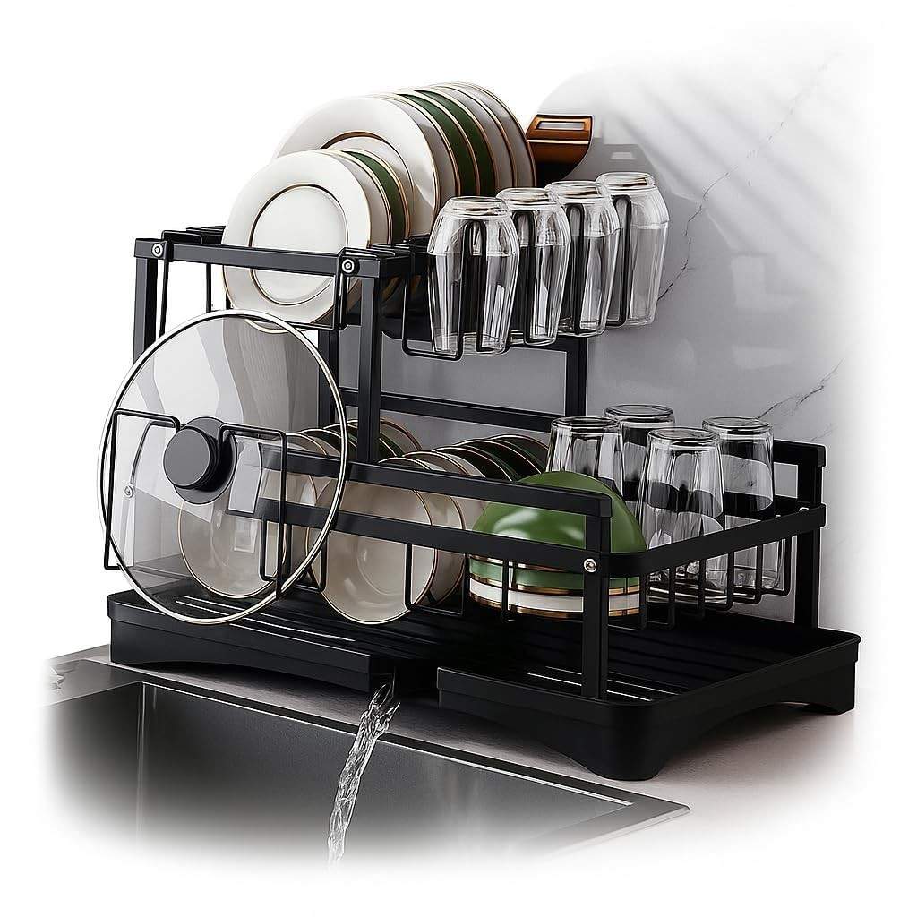 carbono-em-aco-louca-de-bandeja-a-de-com-preto-escorredor-a