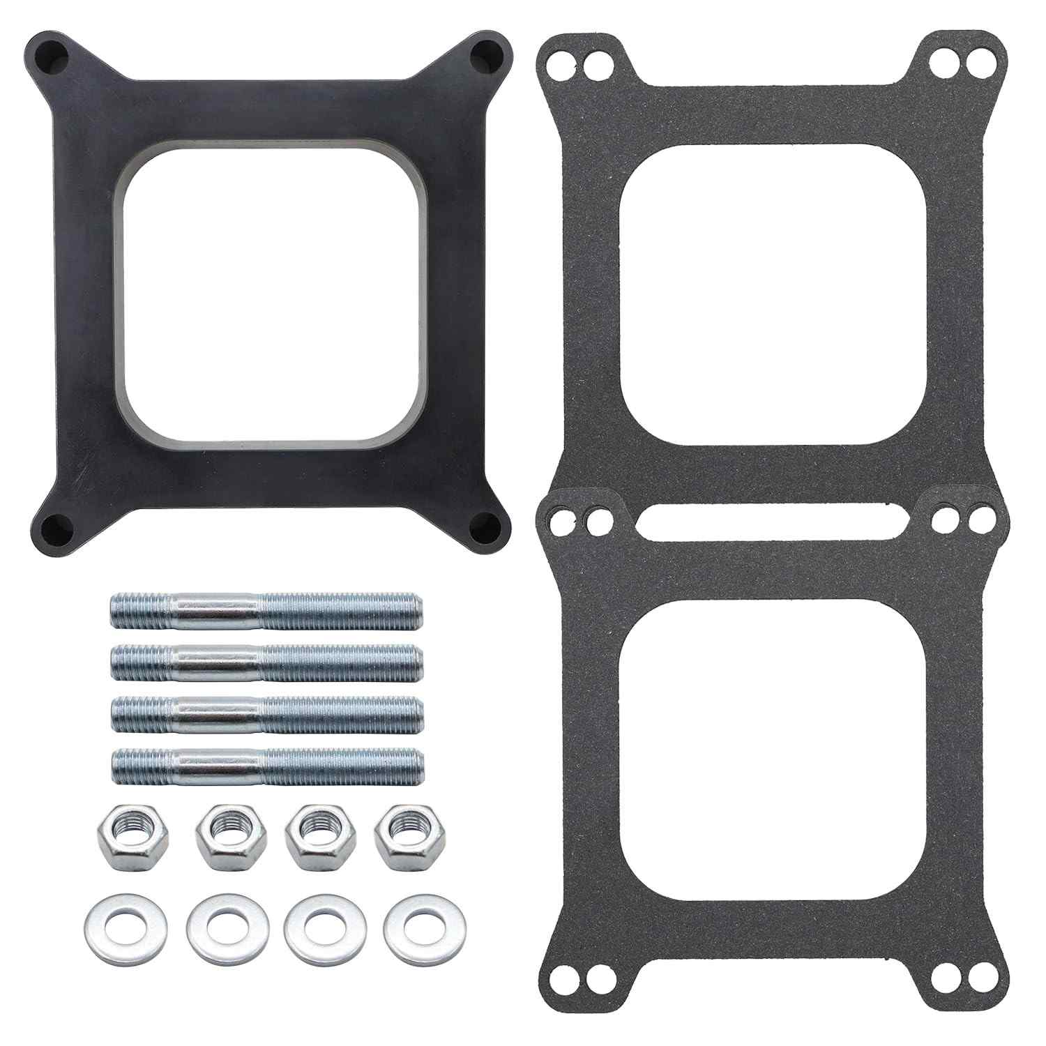Espaçador Carburador Fenólico Aberto 1" 4BBL - Holley, Chevy, Ford 350 SBC BBC