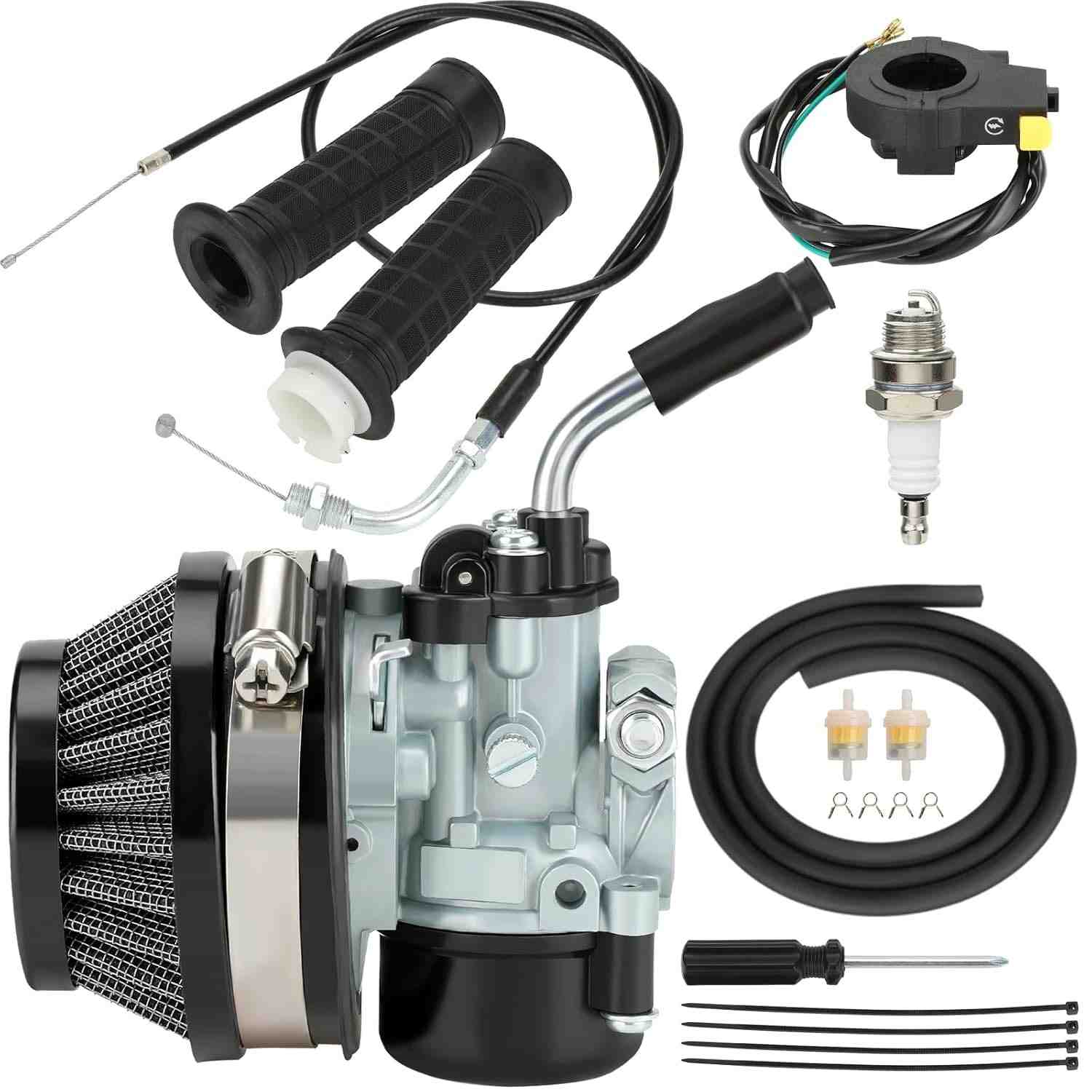 Kit Carburador 2 Tempos para Bicicleta Motorizada 49cc a 100cc - Potência e Desempenho Otimizados