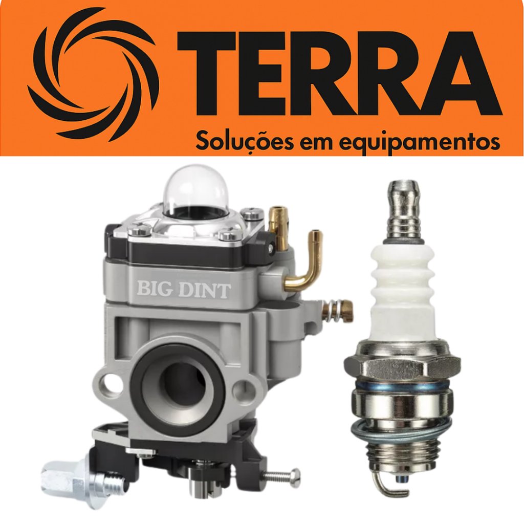 Carburador + Vela Terra 42/43/51/52cc: Alta Performance e Economia