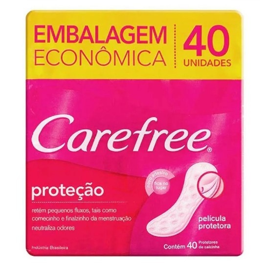 Carefree Proteção Perfumada: 40 Unidades