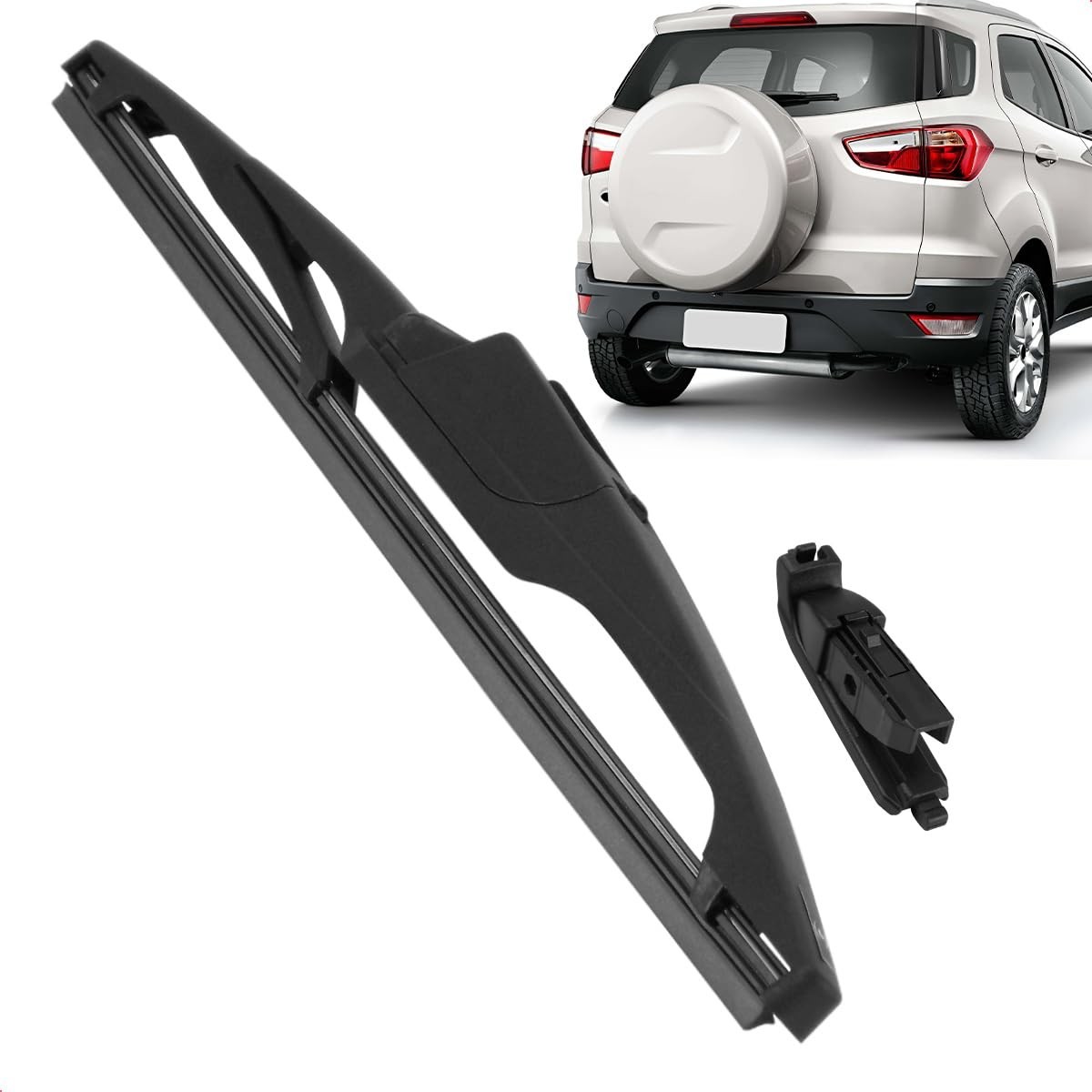 Palheta Limpadora Traseira Vigia Ecosport 2013-2017 Carenada 12" Silicone