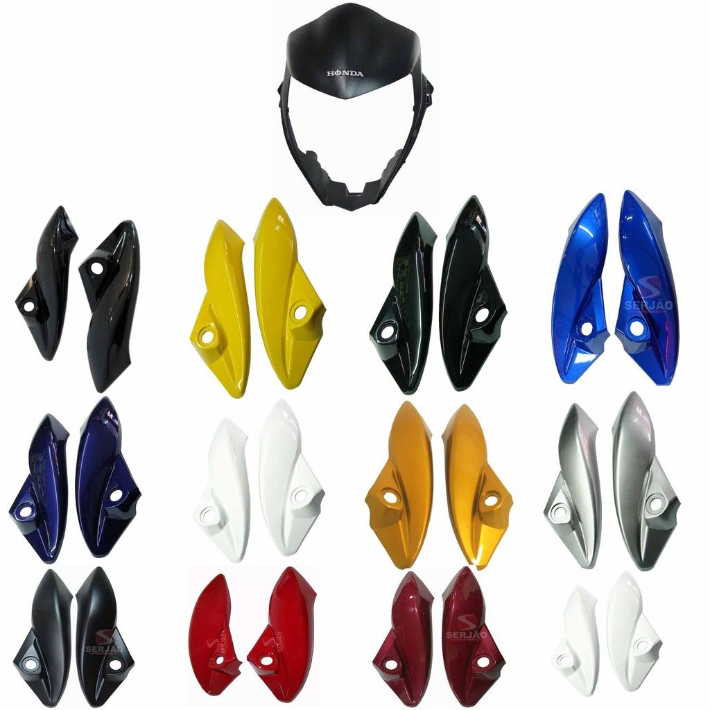 Carenagem CB300 2009-2015: Kit Farol e Laterais Prata com Acabamento Premium