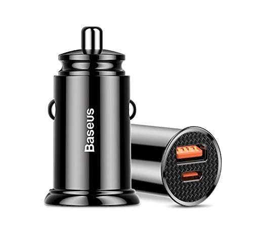 Carregador Veicular Baseus Turbo 30W: Carga Rápida PD 4.0 para seu iPhone