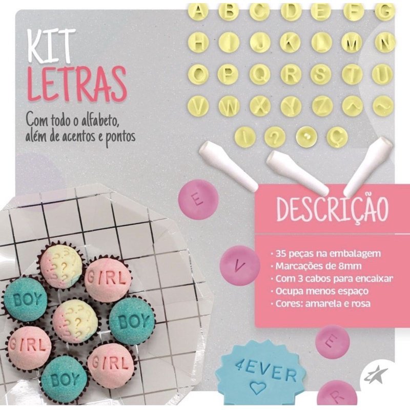 Carimbo Alfabeto Brigadeiro: Decore Doces com Facilidade!