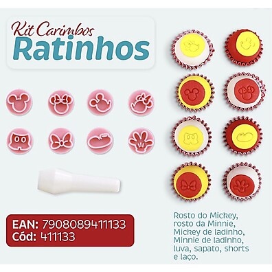 Carimbo Ratinhos Blue Star: Decore Brigadeiros!