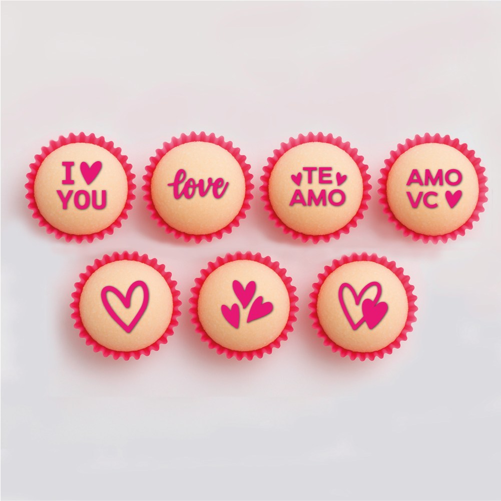 Carimbos para Brigadeiros Love - Personalize com Amor! ❤️