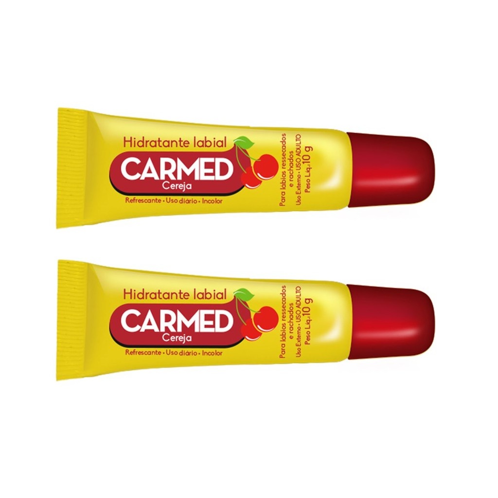 Carmed Cereja: Lábios Hidratados e Protegidos (Kit 2)