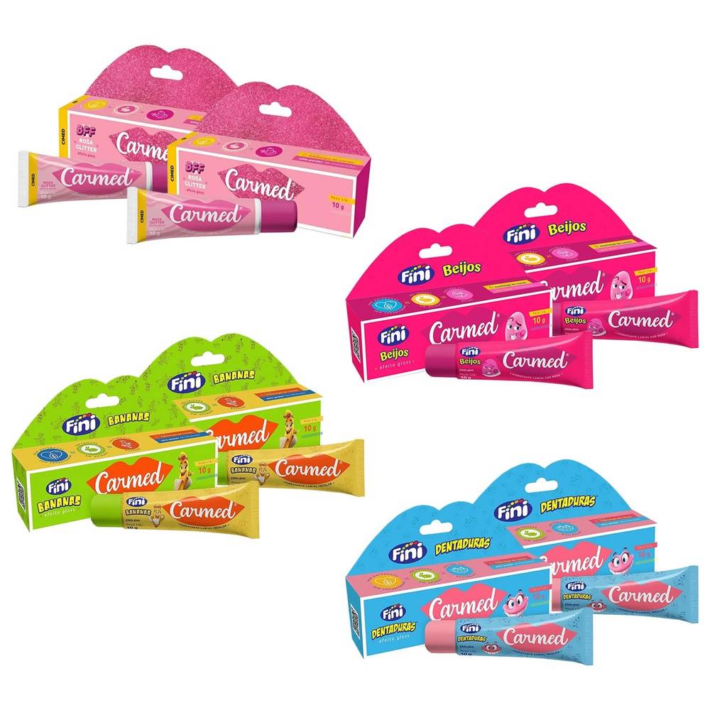 Carmed Kit Gloss: 8 Hidratantes Labiais Incríveis!