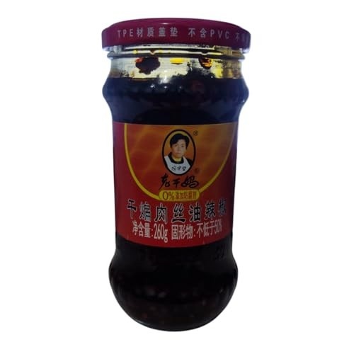 Molho de Pimenta com Carne Desfiada Lao Gan Ma 260g Sabor Autêntico Chinês