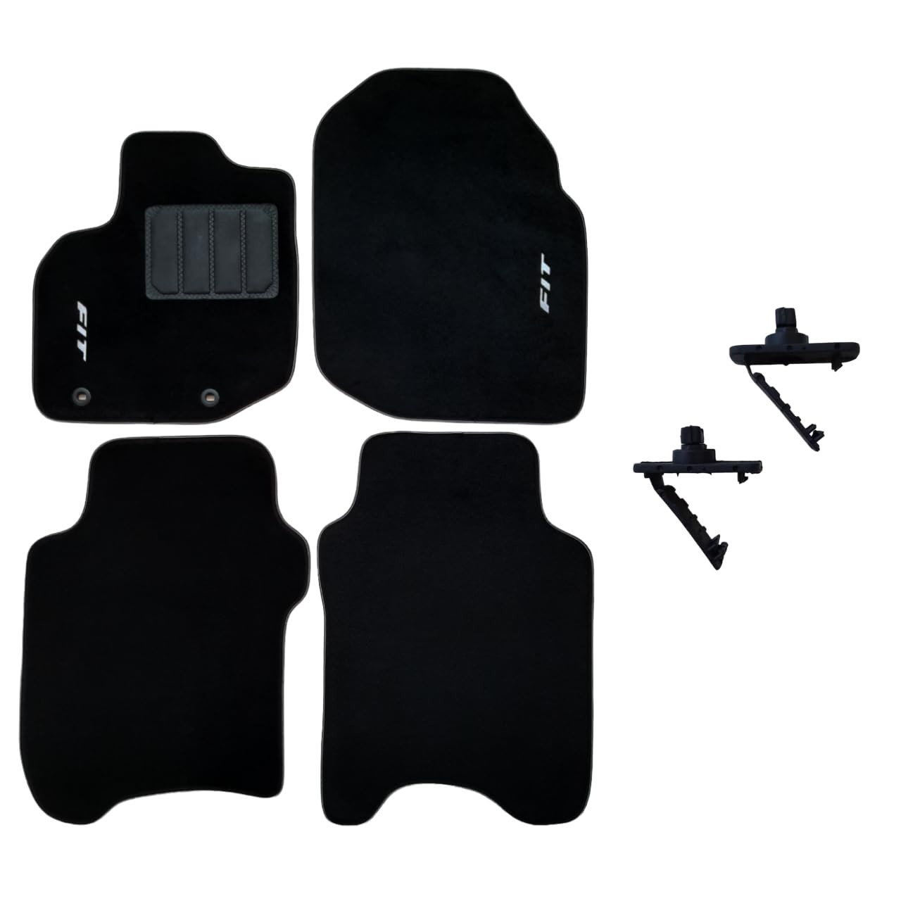 Tapete Carpete Honda Fit 2009-2014 (5mm) com Presilha - Proteção e Estilo Premium