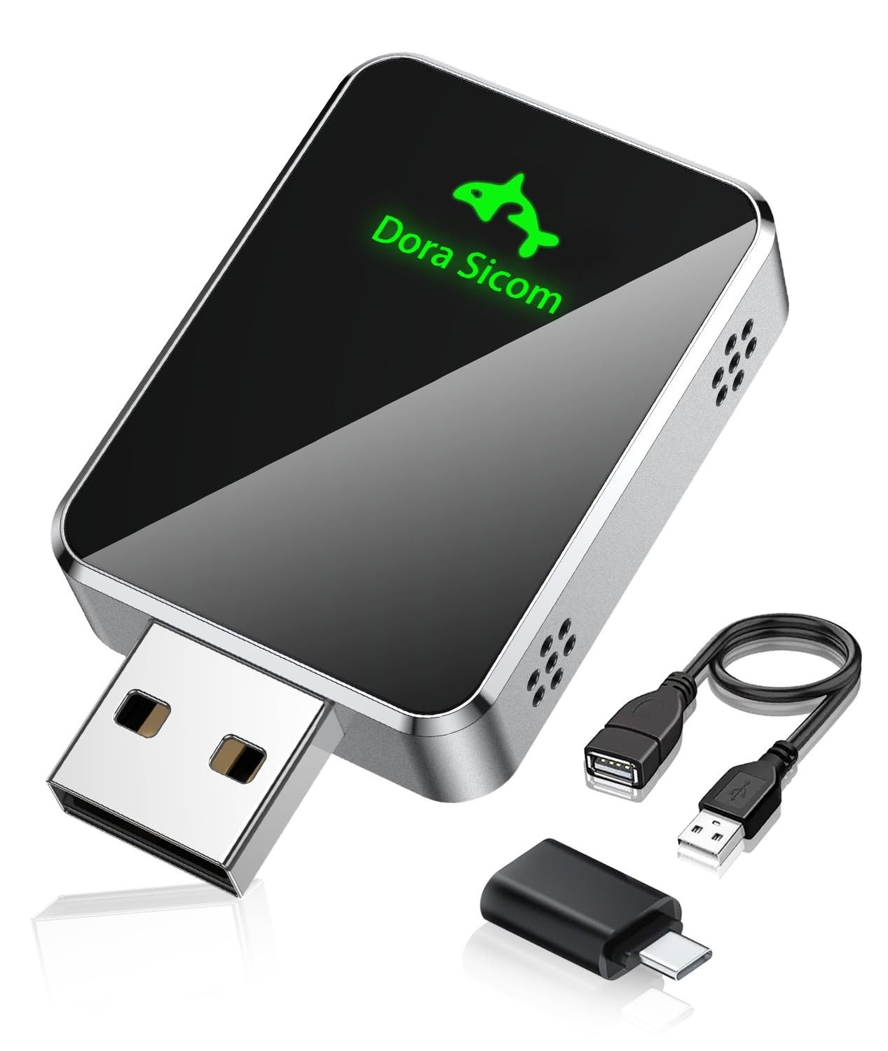 Adaptador CarPlay Sem Fio Dora Sicom: iPhone para Apple CarPlay Wireless - Mini, Estável e Sem Atrasos