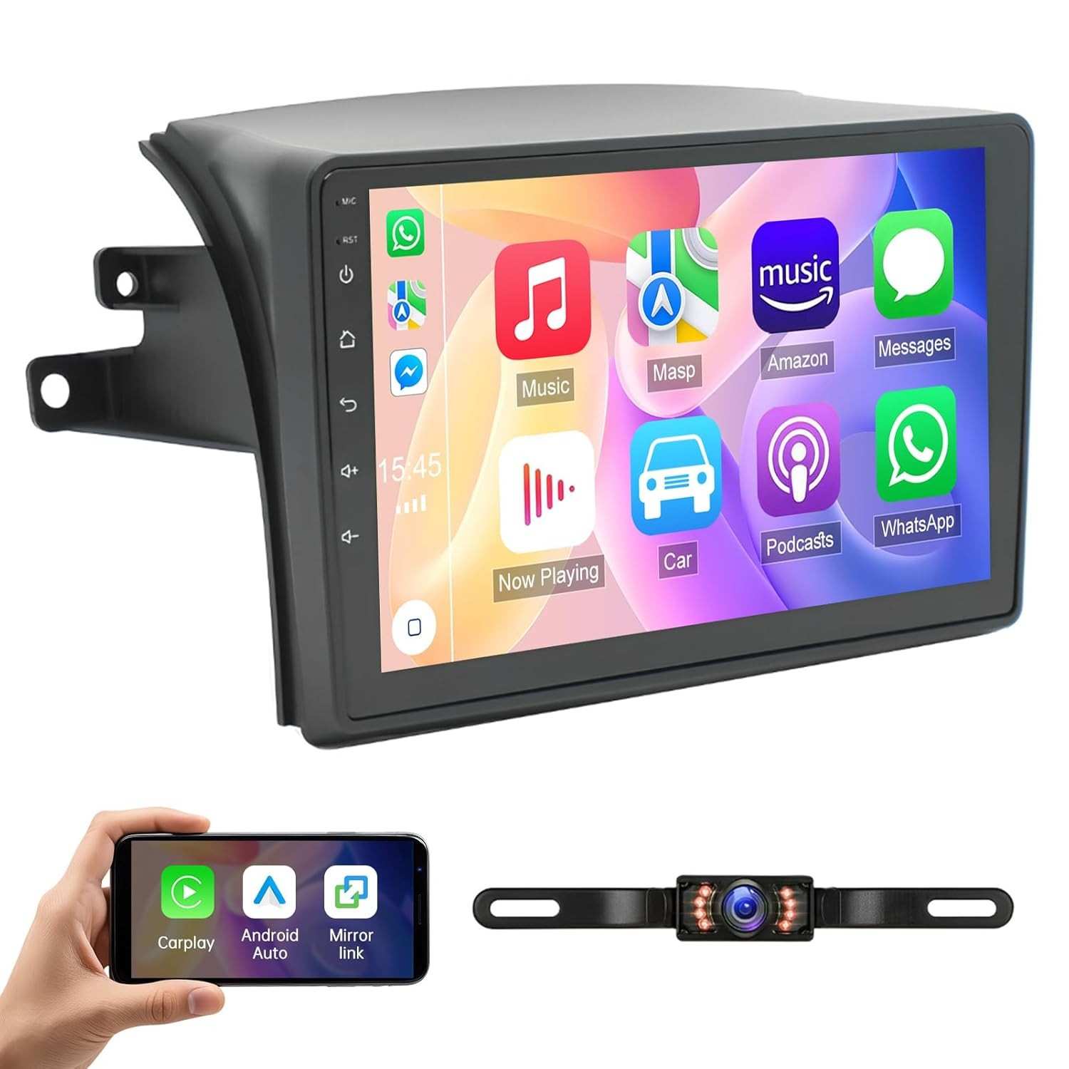 Rádio Android 13 para Toyota Sienna 2004-2010: Carplay Sem Fio, GPS e Tela IPS 9"