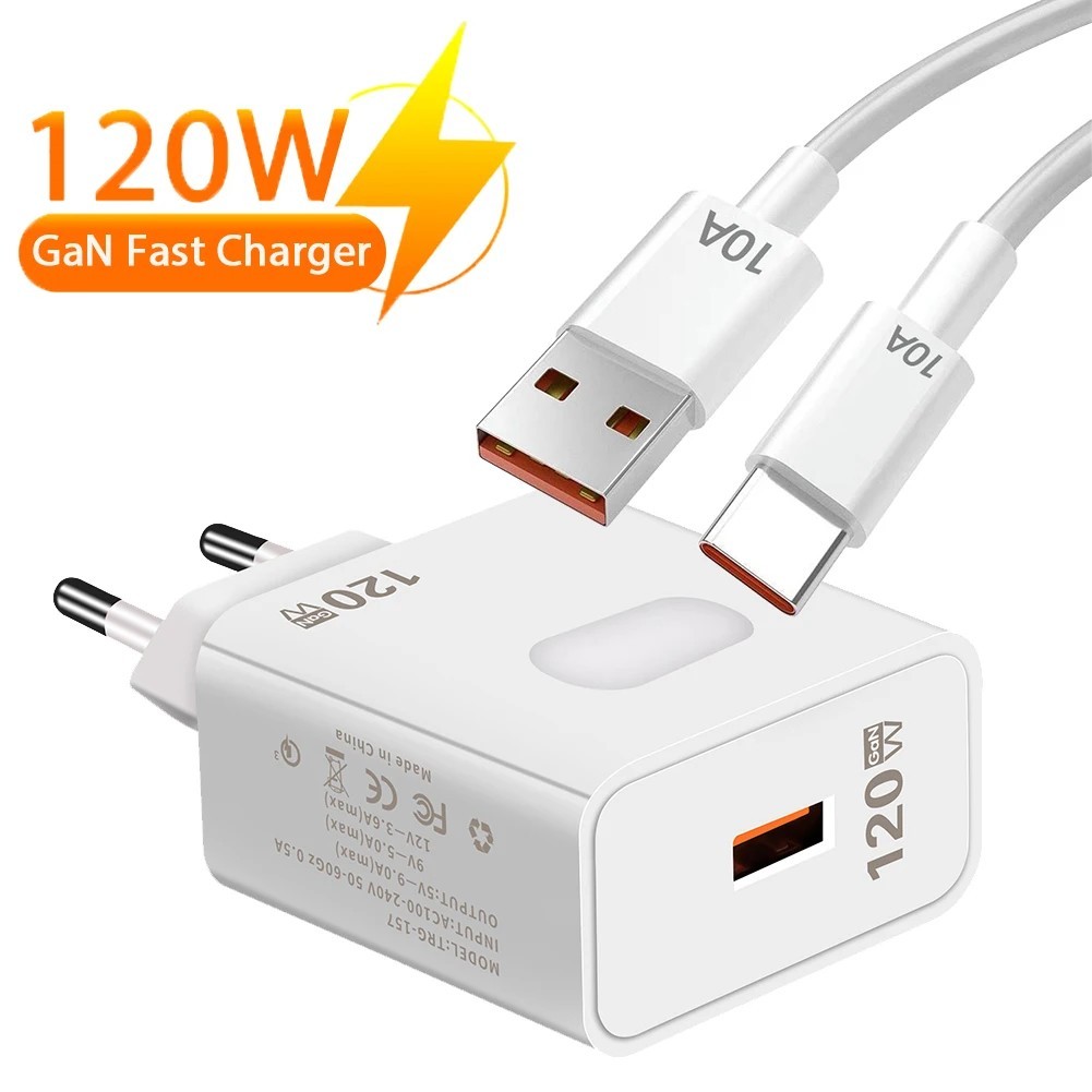 Carregador 120W GaN: Turbo para Seu Celular!