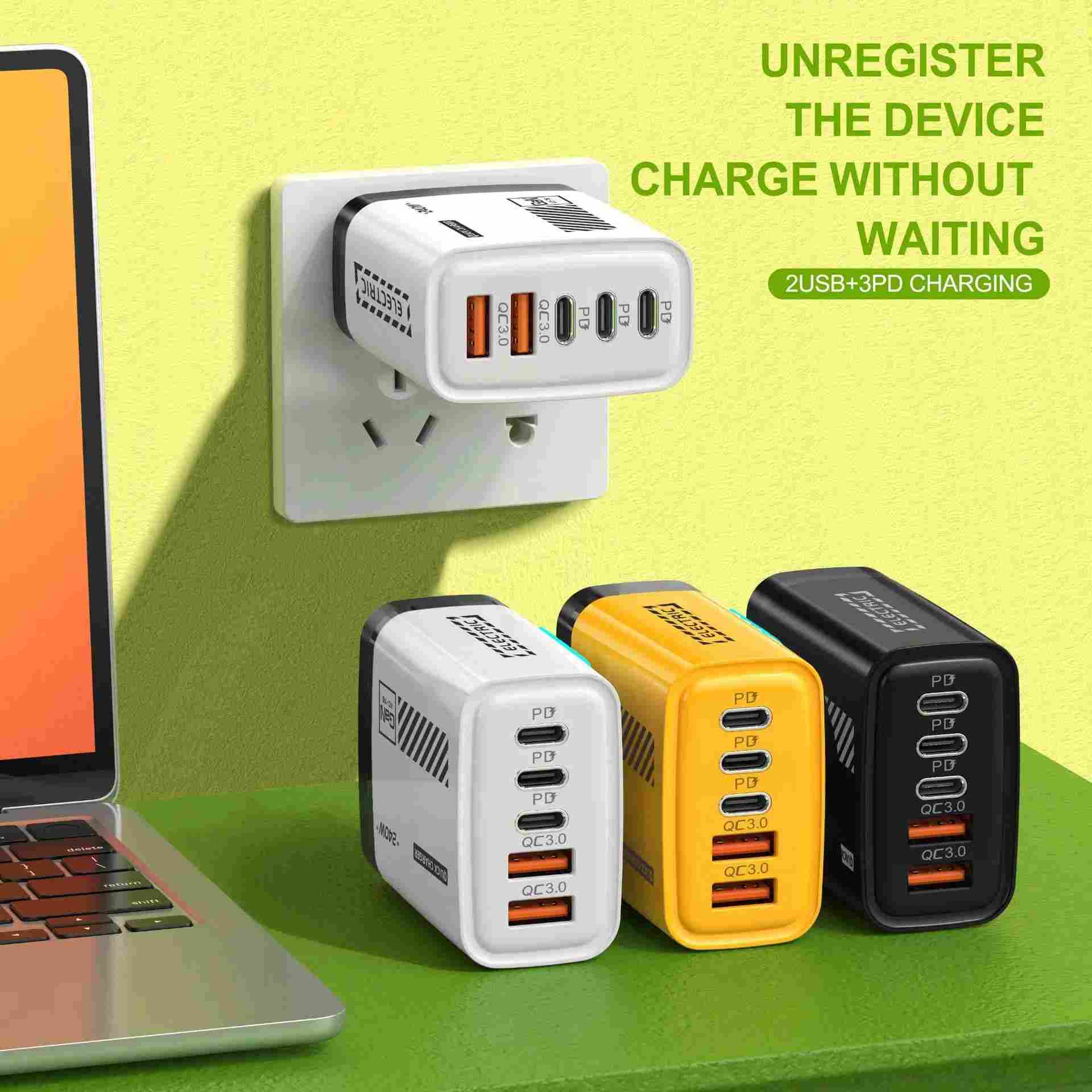 Carregador 240W 5 Portas: Power Up Seu Mundo!