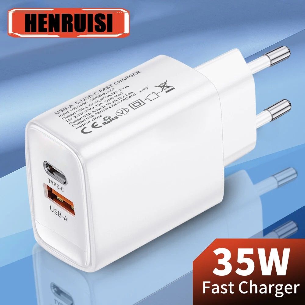 Carregador 35W USB-C: Carga Rápida para Seus Dispositivos
