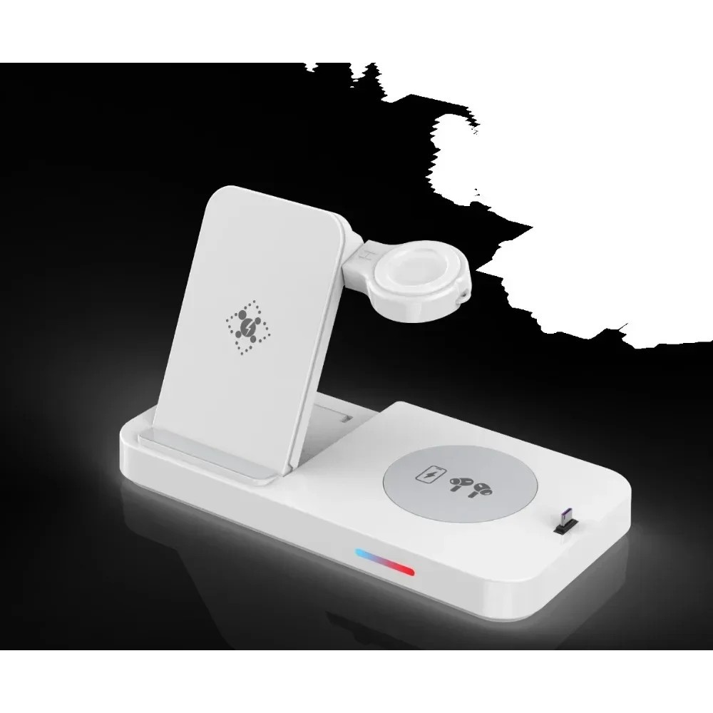 Carregador 4 em 1: iPhone, Apple Watch e Mais!