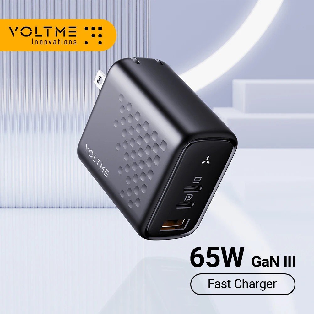 Carregador 65W GaN III VOLTME: Turbo para Seus Dispositivos!