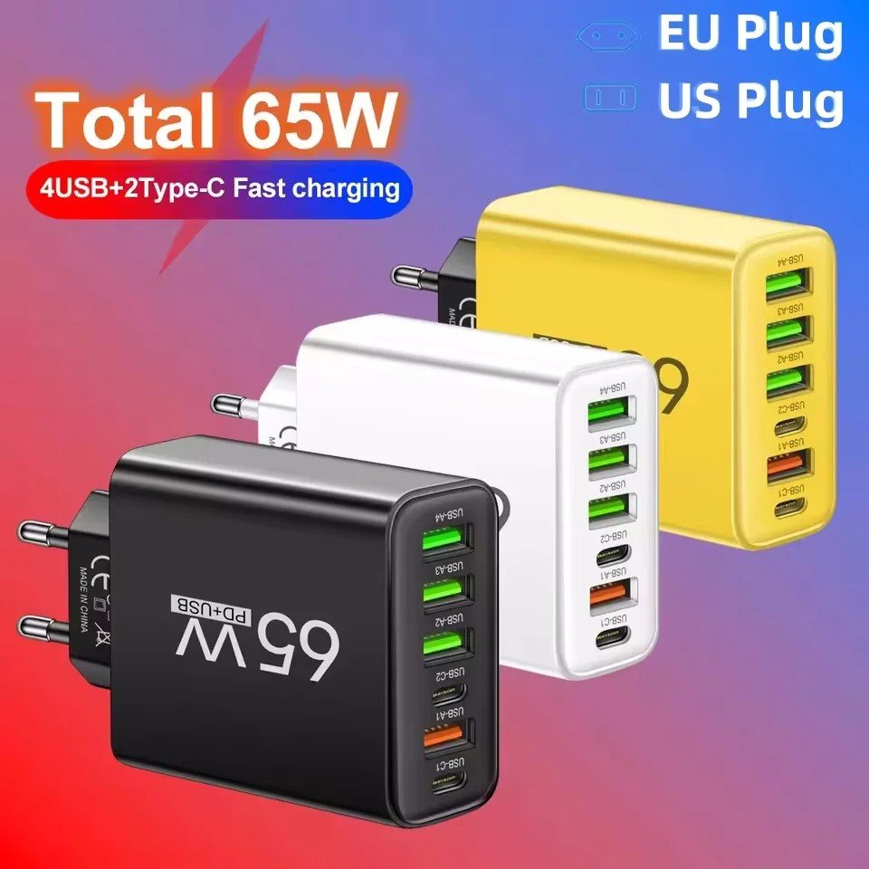 Carregador 65W GaN: Power Up Rápido!