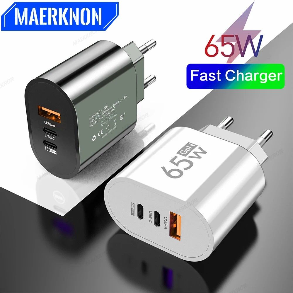 Carregador 65W USB-C: Turbo para Seus Dispositivos!