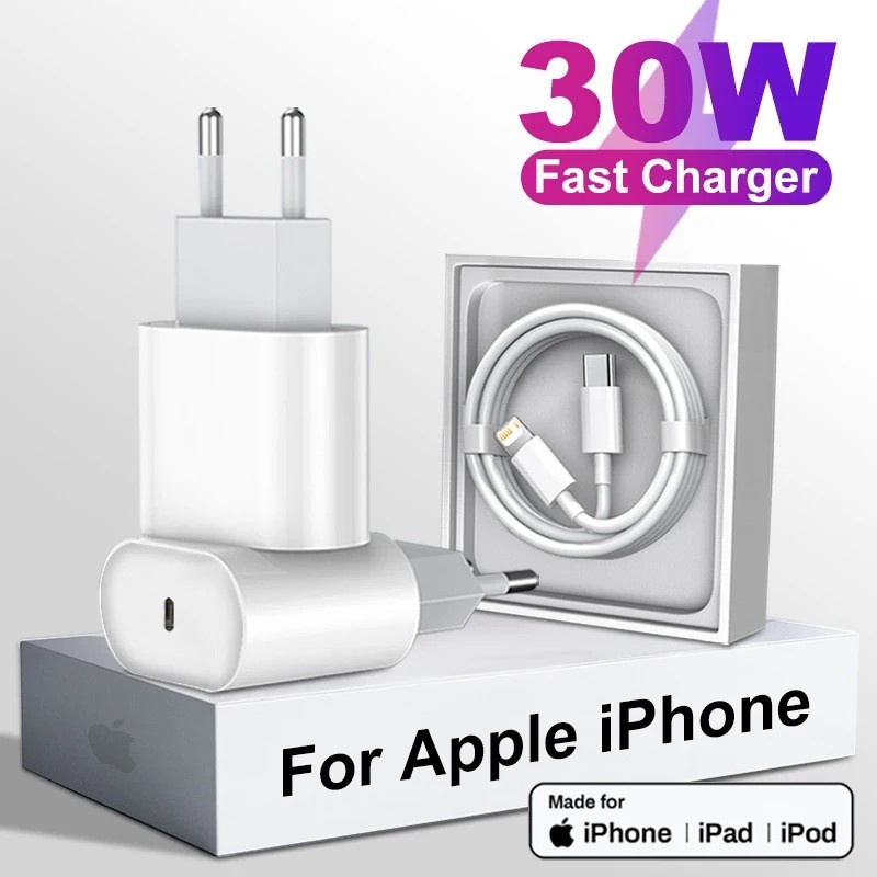 Carregador Apple 30W USB-C: Carga Rápida!