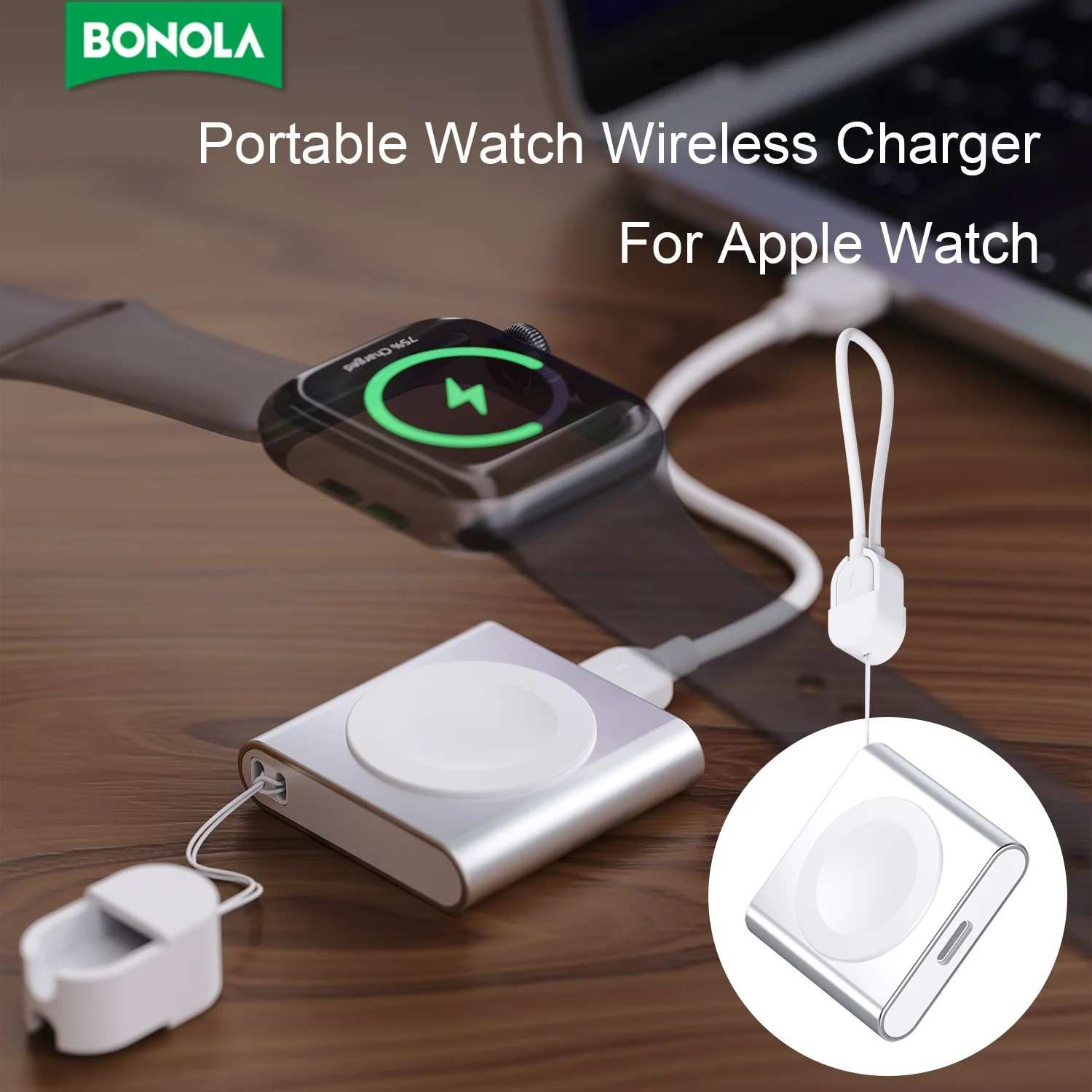 Carregador Apple Watch Portátil Bonola
