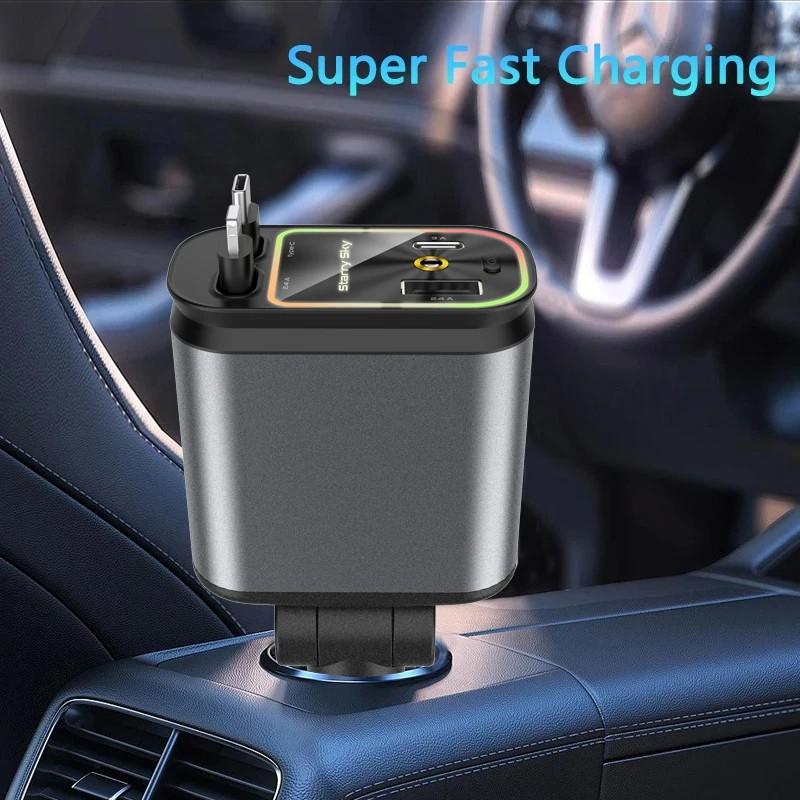 Carregador Automotivo 66W 4 em 1