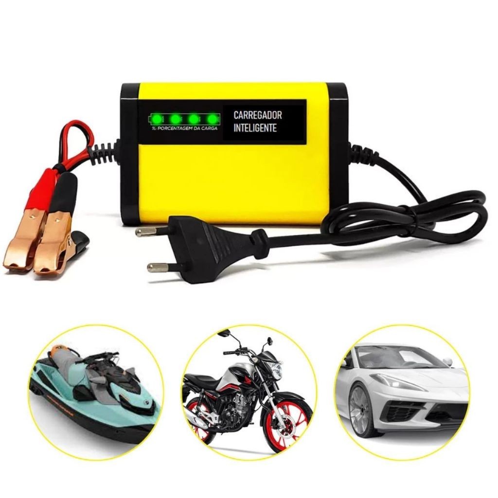 Carregador de Bateria 12V: Inteligente e Bivolt