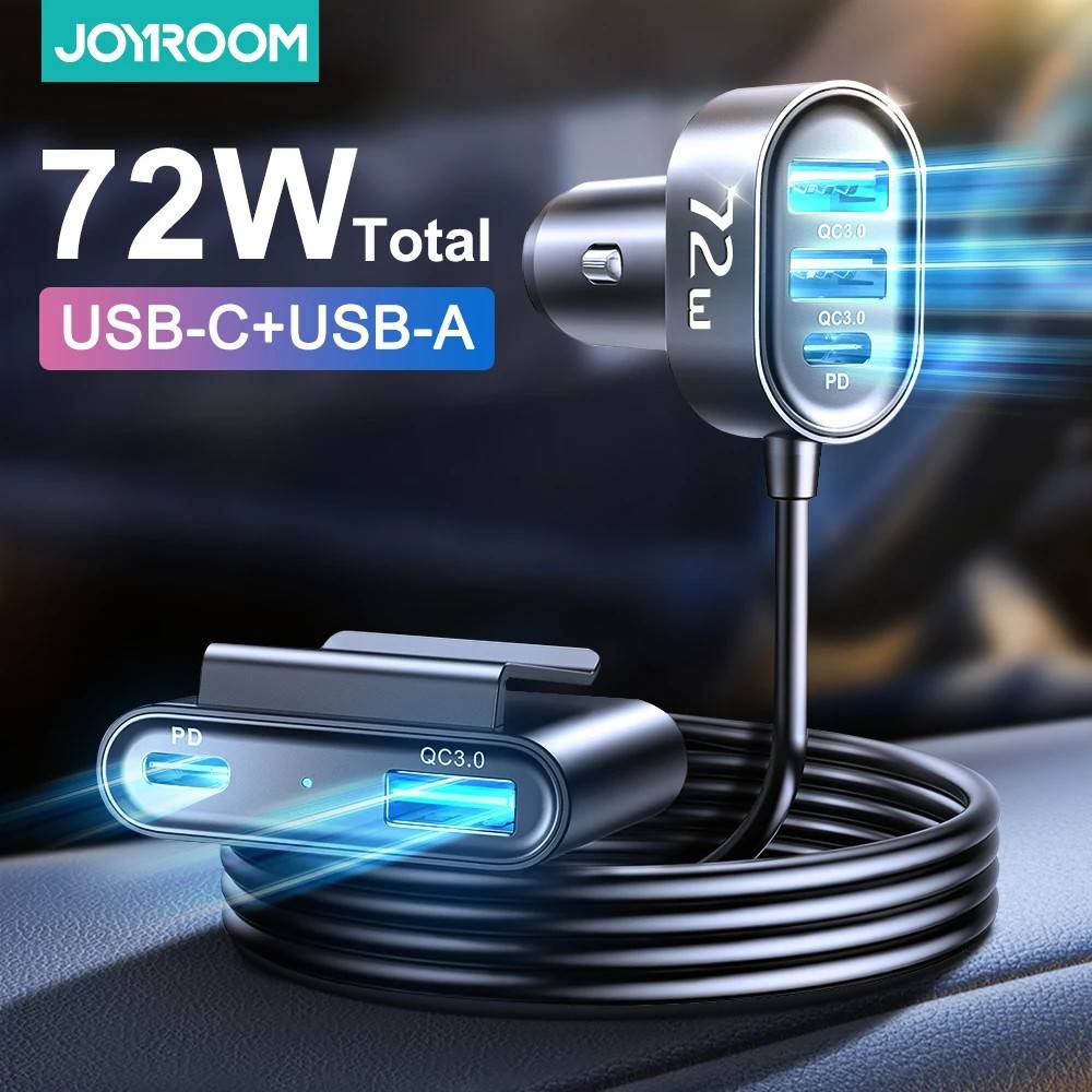 Carregador de Carro Joyroom 78W: Turbine Seus Dispositivos!