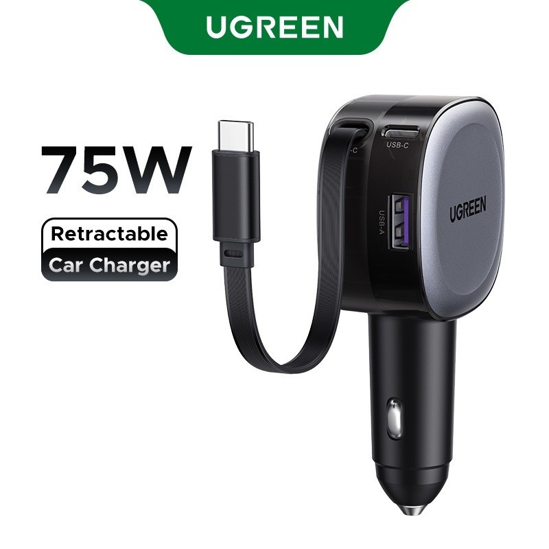 carregador-de-carro-ugreen-75w-3-portas-e-carga-rapida